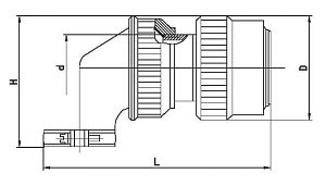 Розетка ЕТ-СНЦ23-32/27Р-8-б-В ТКЕС.434410.014 ТУ